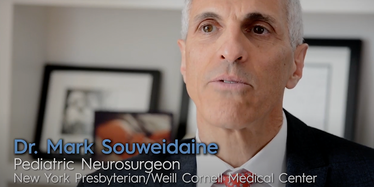 Screenshot of neuroblastoma expert Dr. Mark Souweidane