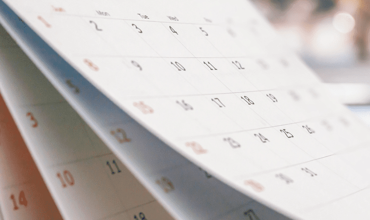 Calendar for website giving
